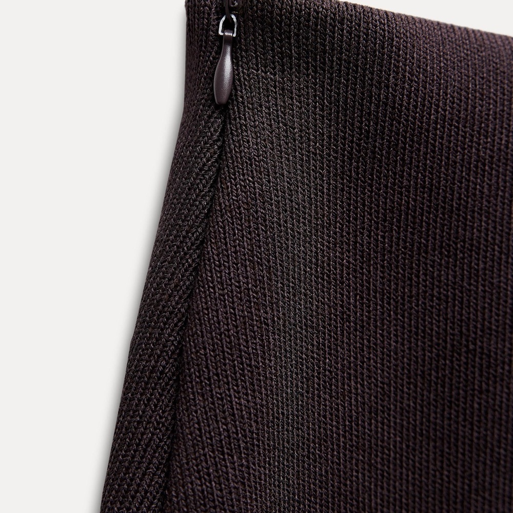 SOLD! Zara Mixed Pleated Skirt L - Picture 9 of 9